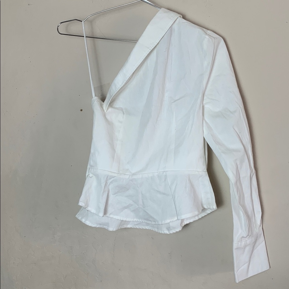 NWT Finder Keepers Naya Bodice White One Shoulder Top Size XS - Picture 6 of 7